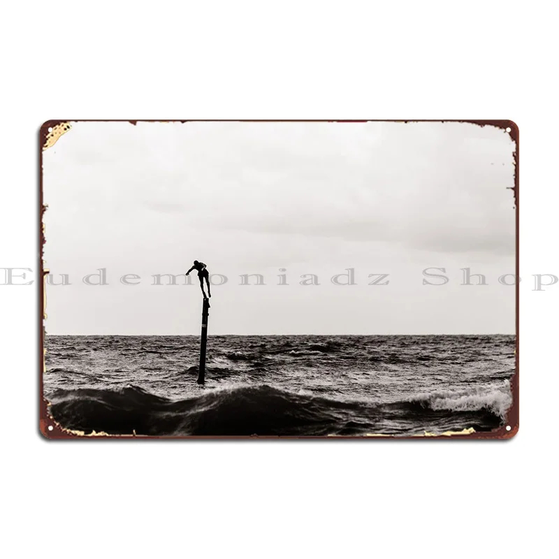 

Surfing In The Storm Metal Sign Party Home Garage Custom Club Tin Sign Poster