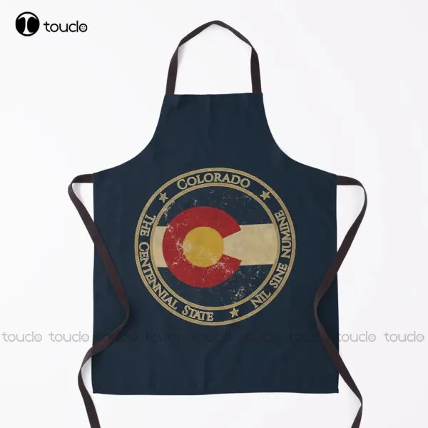 

Vintage Colorado Usa United States Of America American State Flag Apron Halloween Apron For Women Men Unisex Adult New