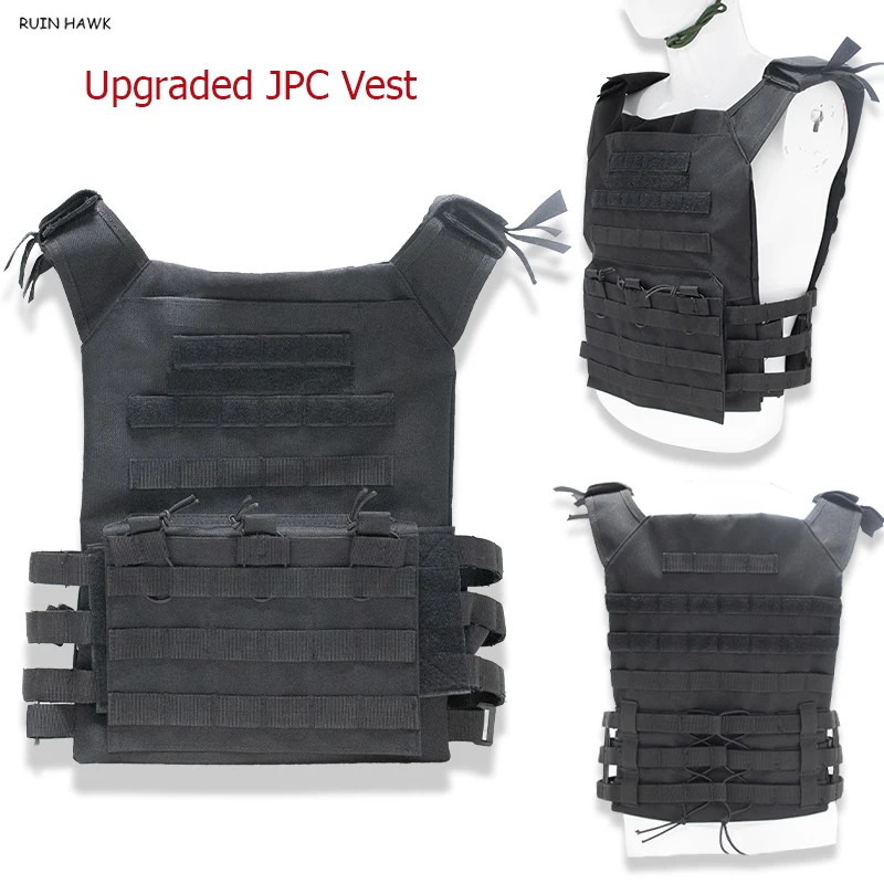 

JPC Tactical Vest Men Outdoor Hunting Vest Plate Carrier Molle Vest Military Gear Airsoft Paintball Game Body Armor