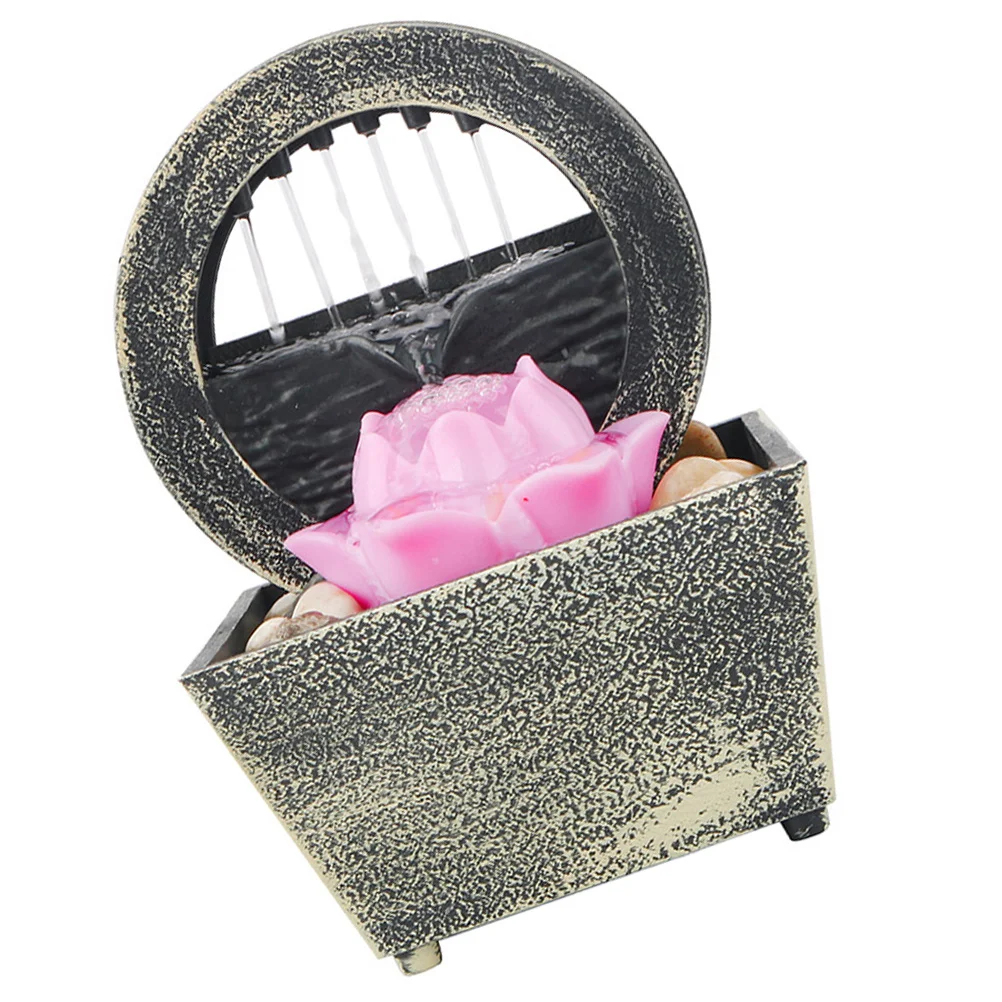 

Fountain Fountains Waterfall Flower Indoor Zen Tabletop Water Office Desktop Relaxing Relaxation Shui Feng Creative Cascading