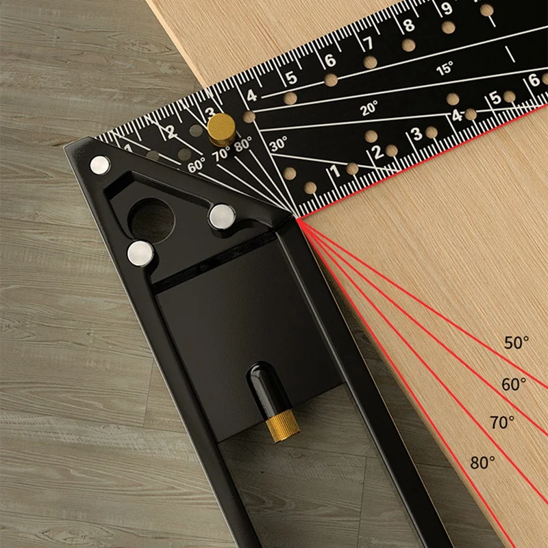 BEAU-2 шт. деревообрабатывающая квадратная линейка для точного измерения