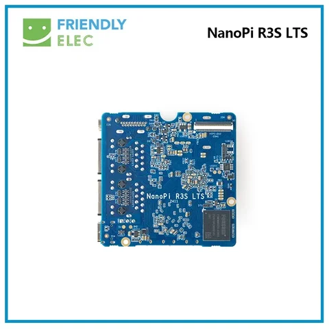 NanoPi R3S-LTS Rockchip RK3566 |   ОЗУ 1 ГБ/2 ГБ + 0 ГБ/32 ГБ eMMC |   Металлический корпус с двумя портами Ethernet Gbps с ЧПУ, 1 ГБ/2 ГБ ОЗУ + 0 ГБ/32 ГБ eMMC