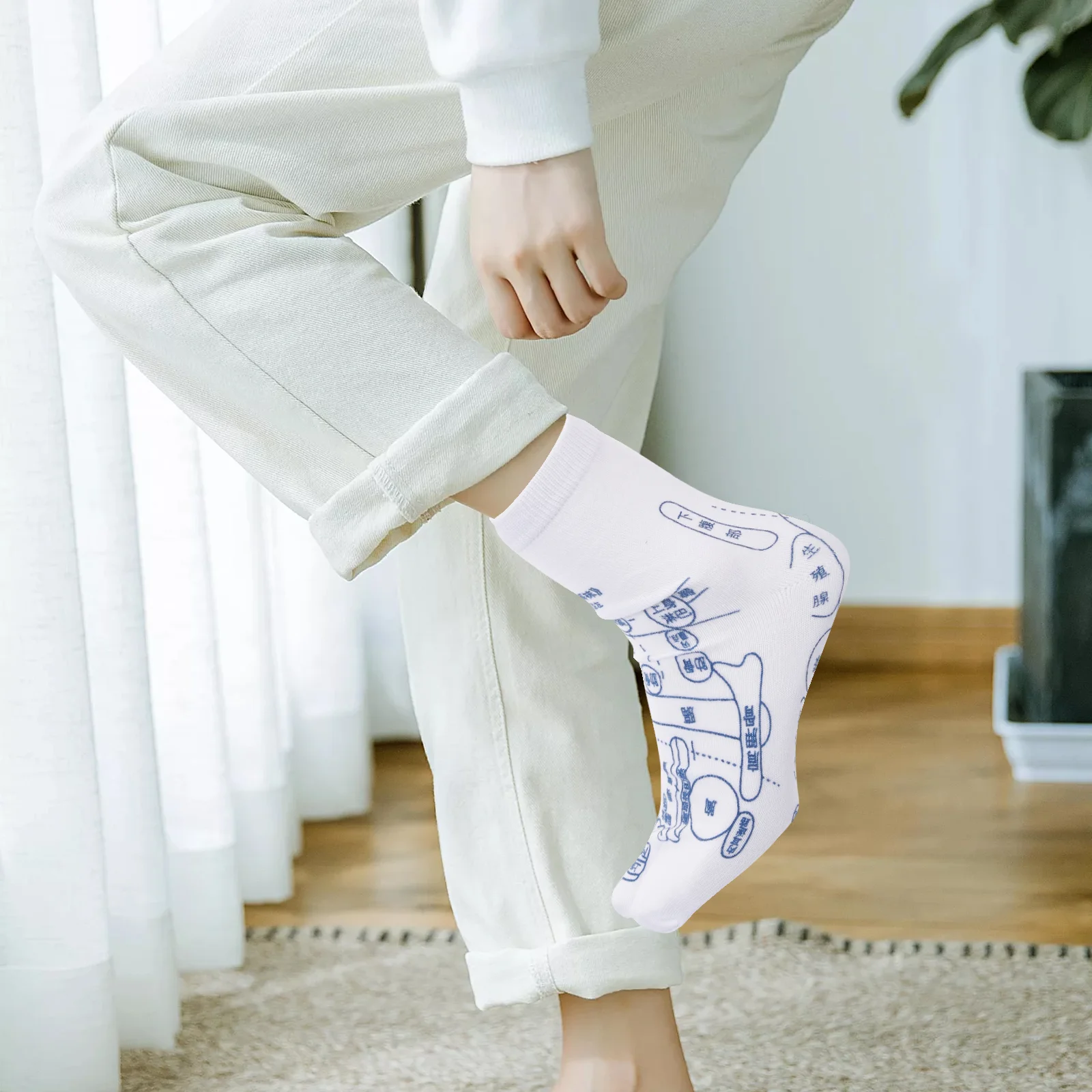 Носки для педикюра массаж ног точечный пар рефлексология и инструменты