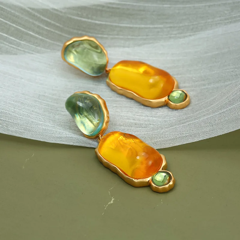 

European and American trends, ancient and new fairy jelly earrings