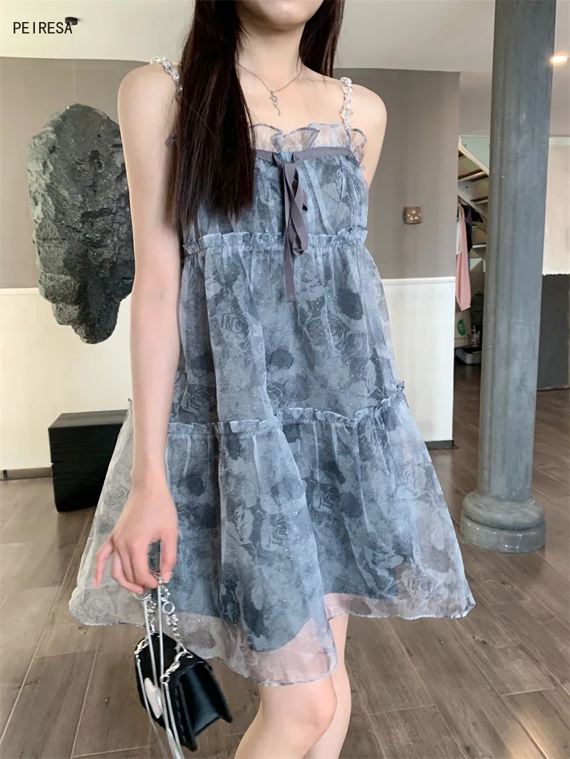 

Fashion Women Dress for Party Backless Straps Clubwear Lace Summer Floral Dresses 2022 Dresses on Sales with Free Shipping