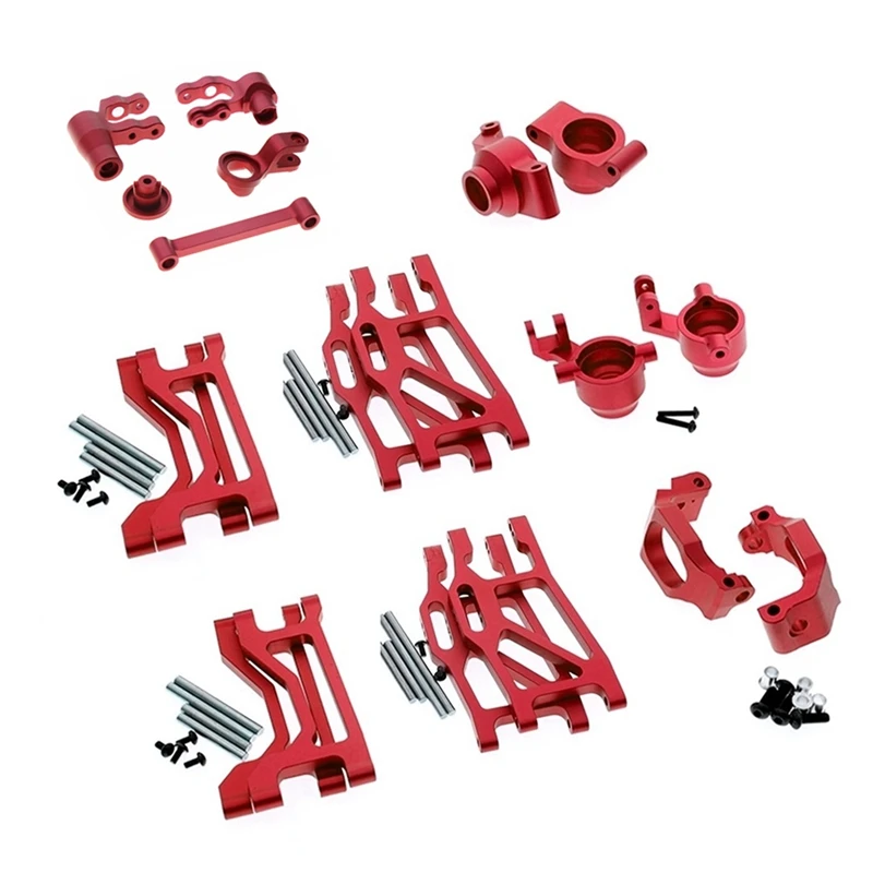 

1 Set Metal Upgrade Parts Kit Suspension Arm Steering Block For 1/10 Traxxas Maxx Monster Truck Upgrades Accessories