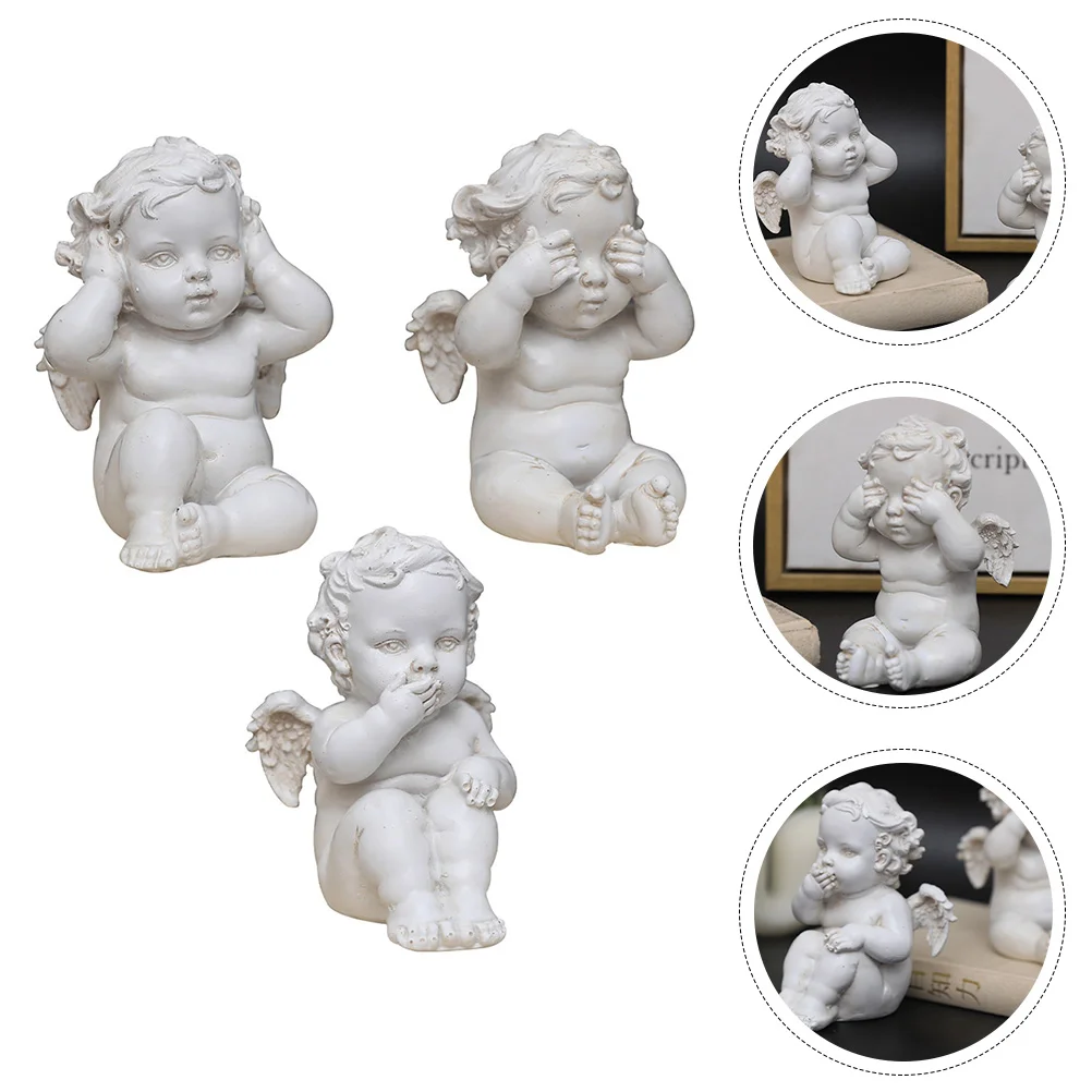 

3 шт., статуи Ангела из смолы