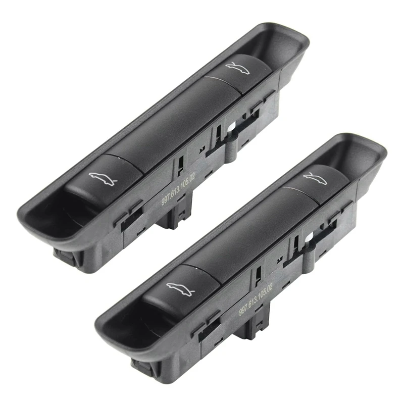 

2X Car Hood And Decklid Release Switch For-Porsche 911 987 997 For BOXSTER Cayman Carrera 99761310502A05