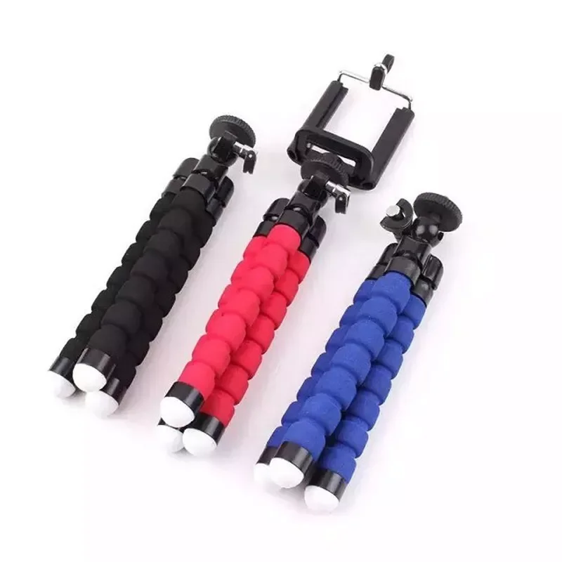 

Free shipping for Mobile Phone Camera Selfie Stand Monopod Support Photo Remote Control Phone Holder Flexible Octopus Tripod Bra