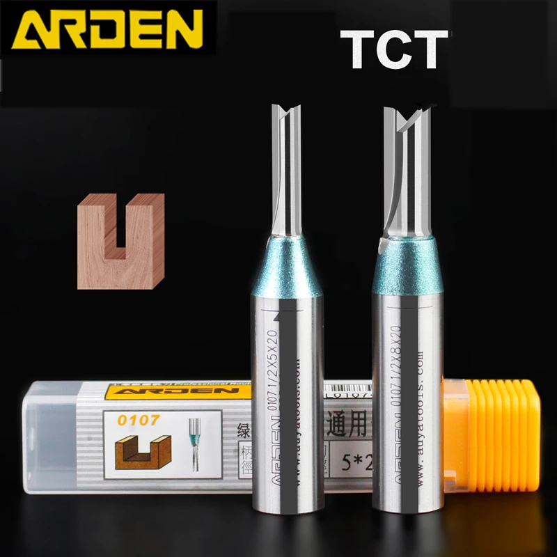 Прямая фреза TCT Arden с 2 канавками деревообрабатывающий инструмент ЧПУ