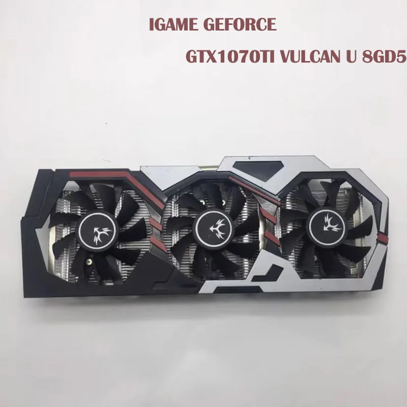 

For colorful GTX 1070Ti 8G For iGame GeForce GTX1070Ti Vulcan U 8GD5 Top For GeForce GTX 1070Ti 256bit GDDR5 8 + 8Pin 8008MHz