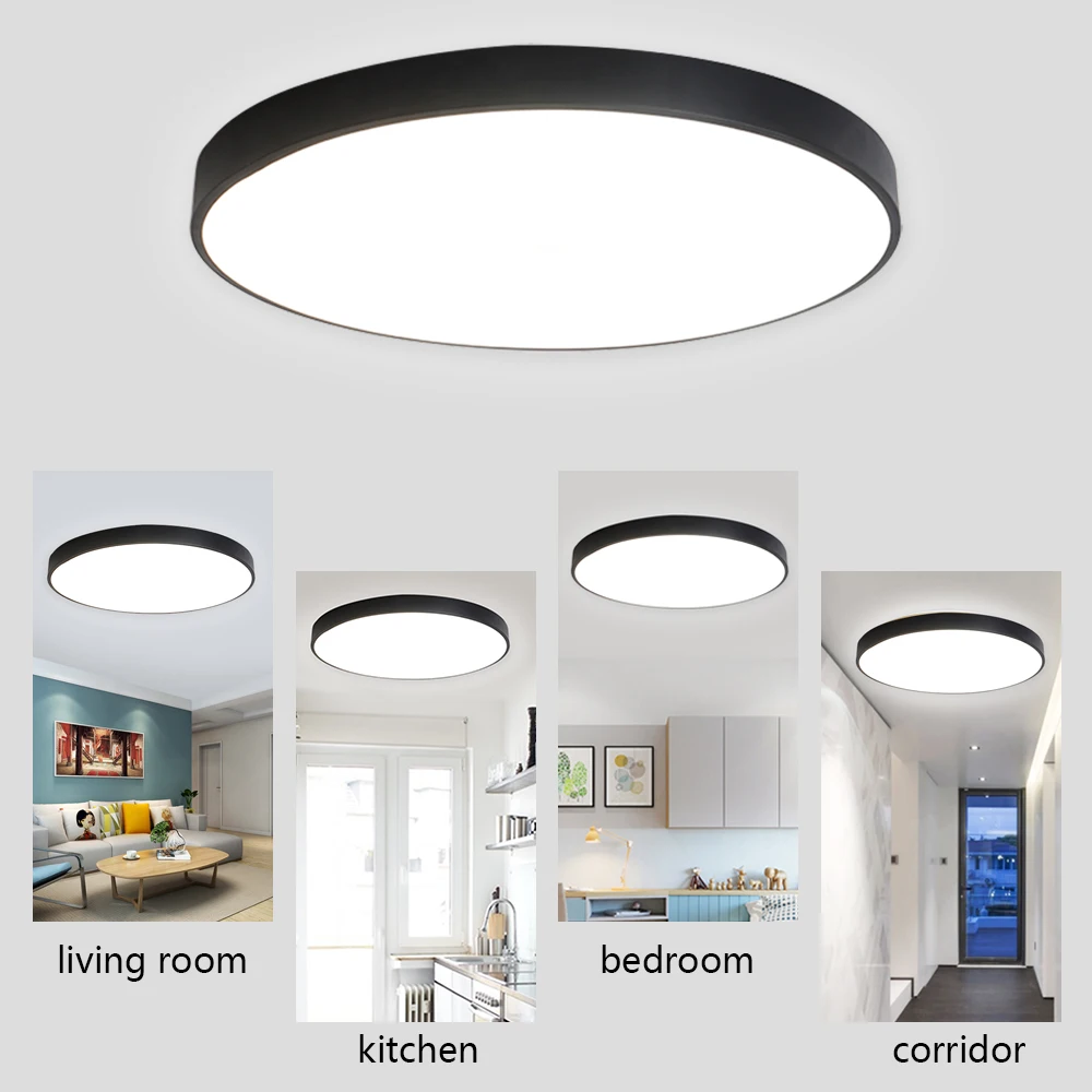

Led Ceiling Light 42W Round Square AC220-240V Living Dining Room Chandelier White/Natural Light Modern Home Decor Bedroom Lamp