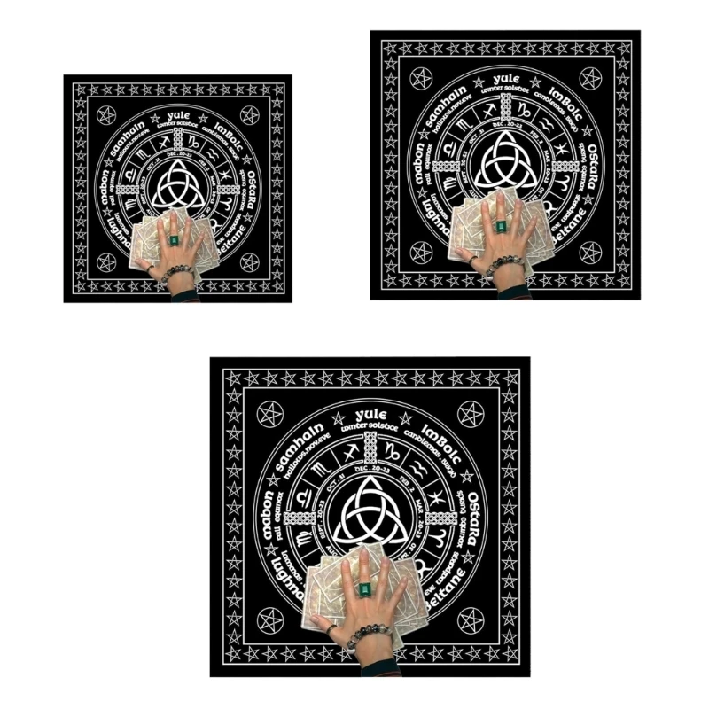 

Square Altar Board Game Card Pad Rune Table Cloth Metaphysical Board Game Mat