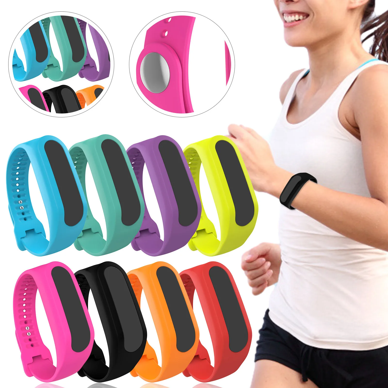 

Silicone Replacement Wristband Strap for Tomtom Touch Bracelet Sport Watch Strap Fitness Tracker Black Blue 8 colors drop ship