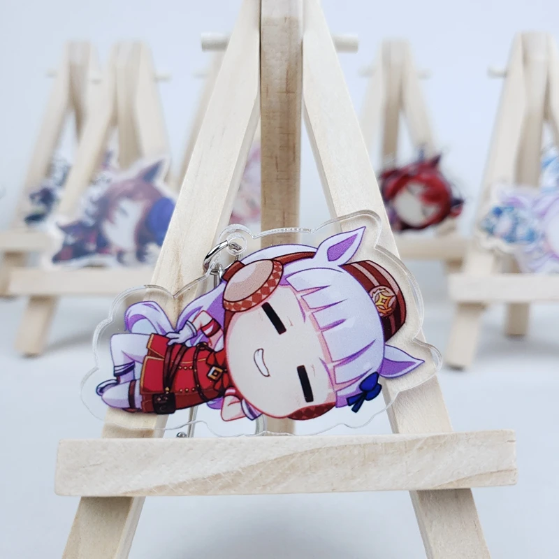 Anime Pretty Derby Tokai Teio Mejiro McQueen Special Week Silence Suzuka Acrylic Keychain Cosplay Charm Bags Pendant Keyring Toy images - 6