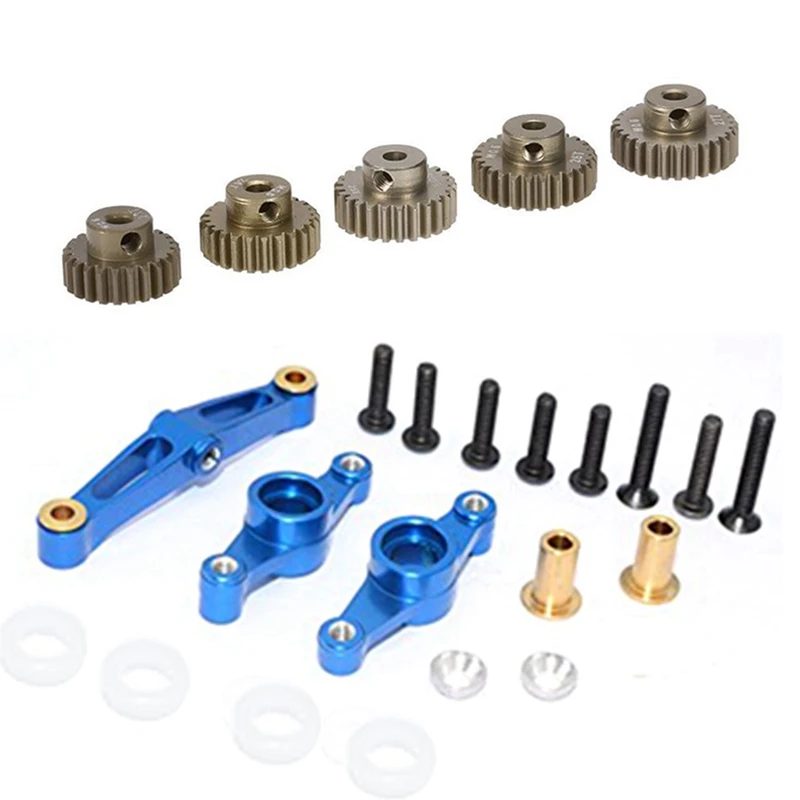 

M0.6 3.175Mm 23T 24T 25T 26T 27T 0.6 Module Pinion Motor Gear For 1/8 1/10 & For TAMIYA TT02 Alloy Steering Assembly