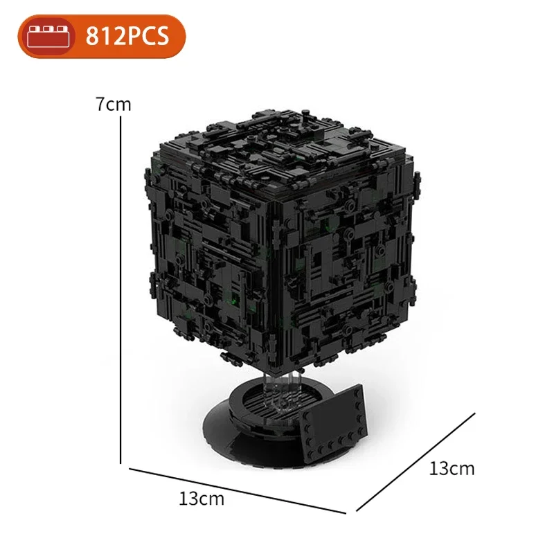 MOC Borg Cube Treks, высокотехнологичный набор строительных блоков, коллекция звездных фильмов, кирпичи, креативная коробка для детей, игрушки, рождественские подарки (art.: 3920cdc8ebe0b) - 3920cdc8ebe0b