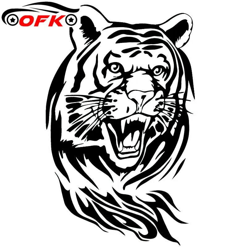 

Автомобильные наклейки, Декор, мотоциклетные наклейки, тигр, декоративные аксессуары, креативный солнцезащитный водонепроницаемый ПВХ.