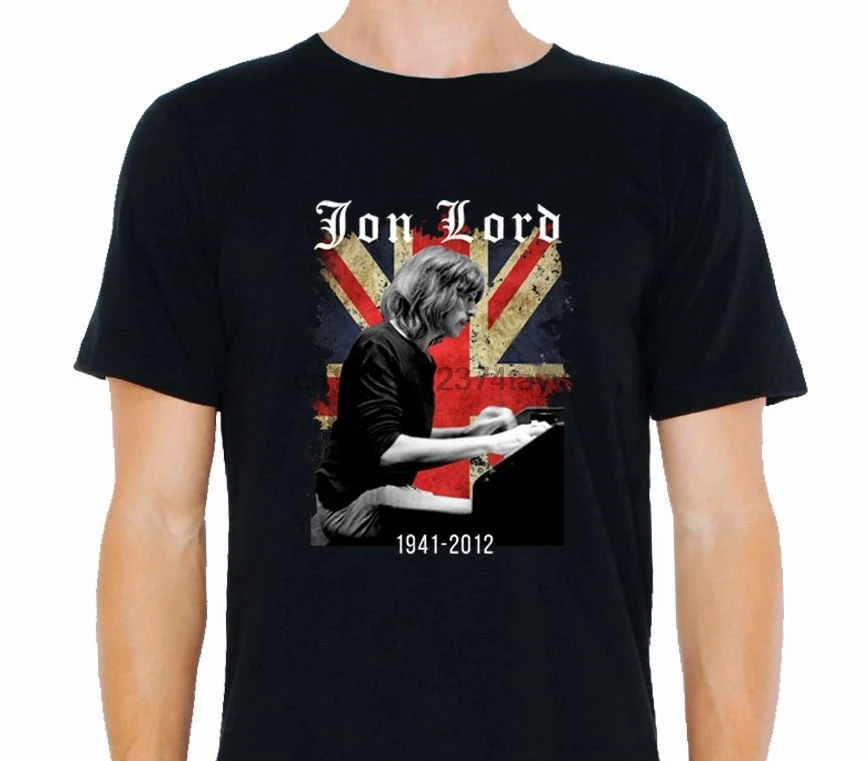 Мужская футболка темно-фиолетового цвета с изображением Джона лорд |