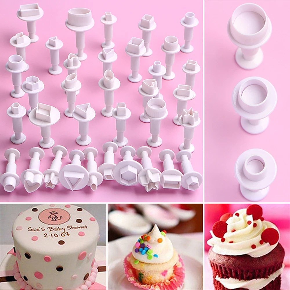 

3/4pcs Geometry Pentagram Star Seal Kitchen Accessories Star Plunger Cutter Biscuit Cookie Cake Mold Cake Decorating Tools