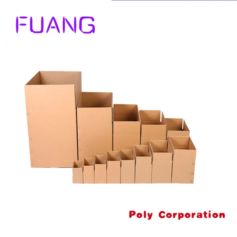 Best Selling Quick Delivery Carton Shipping Box Rectangular Storage Moving Packing Carton Shippingpacking box for small business