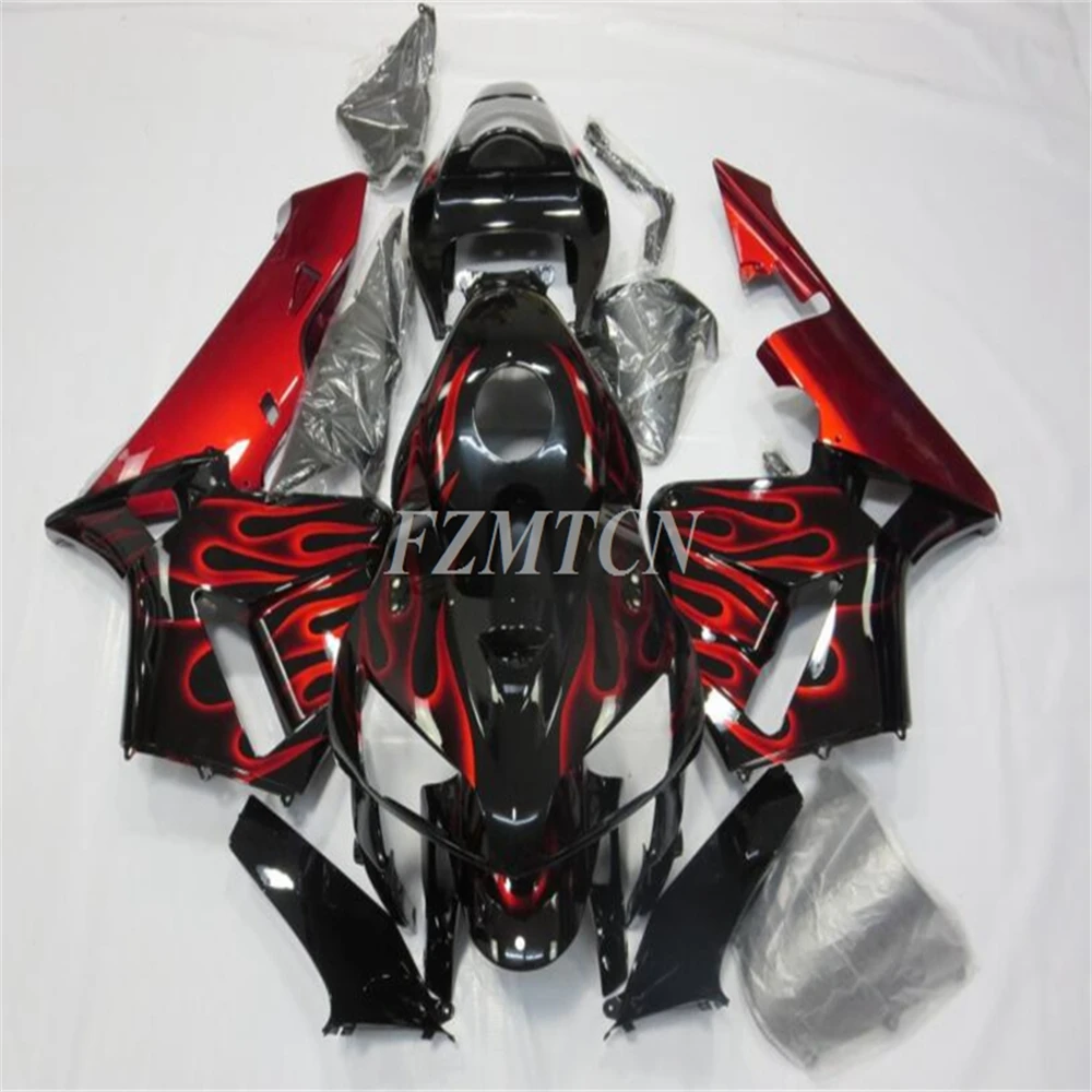 

4Gifts New ABS Motorcycle Whole Fairings Kit Fit For HONDA CBR600RR F5 2005 2006 05 06 Bodywork Set Flame Red Custom