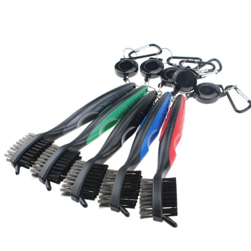 

Golf Club Brush Golf Pole Putter Double Sided Groove Cleaner Cleaning Brushes for Outdoor Exercise Golf Accessories