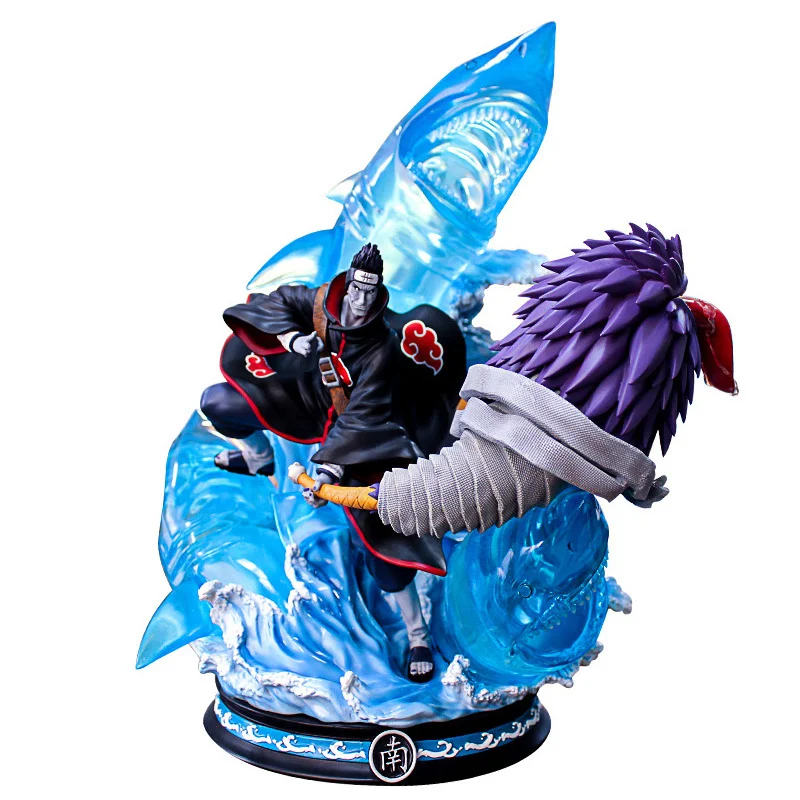 

NEW Naruto Shippuden Anime Figure GK Hoshigaki Kisame Kakashi Sasuke Action Figure Uzumaki Naruto 36cm Statue Toys Gift Model