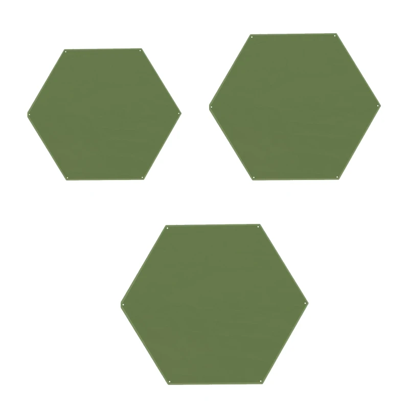 

Hexagonal Tent Mat Oxford Cloth Waterproof Moistureproof Sunshade Pad for Picnic Hiking Beach Camping Survival Gear