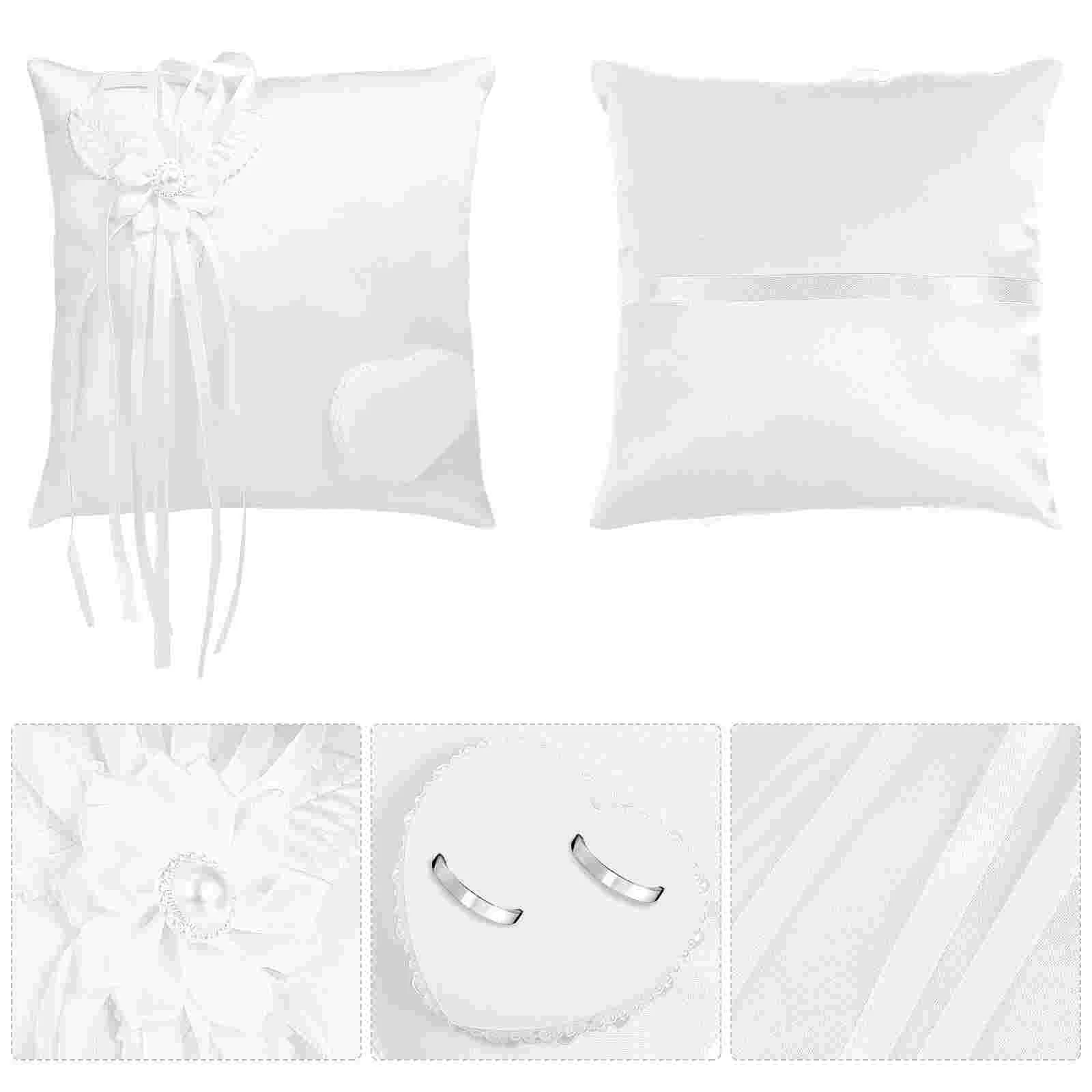 

1pc Ring Pillow Bearer Wedding Ring Pillow Romantic Ring Bearer Cushion Decorative Rings Pillow