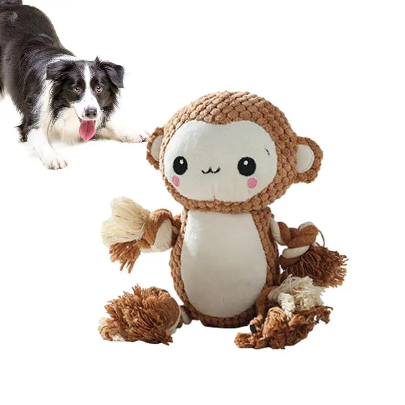 

Dog Squeaky Toys Squeaky Dog Toys For Aggressive Chewers Supports Active Biting Lion Or Monkey Cute Dog Toy Supplies For Small