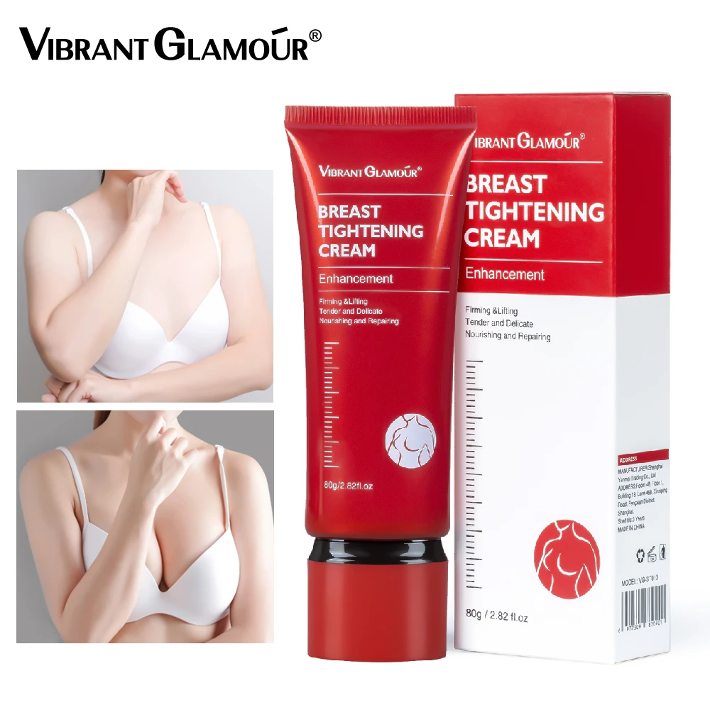 

VIBRANT GLAMOUR Breast Tightening Cream Bust Enhancement Promote Boobs Lifting Breast Fast Growth Firming Up Size Chest Care 80g