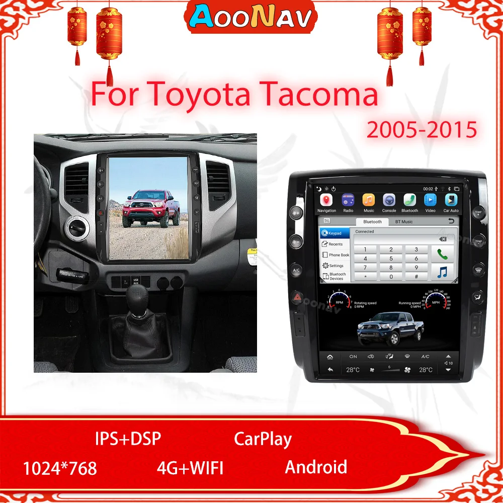 Car Stereo Android Screen For Toyota Tacoma 2005-2015 Automotive Multimedia GPS Navigation Radio DSP Head Unit