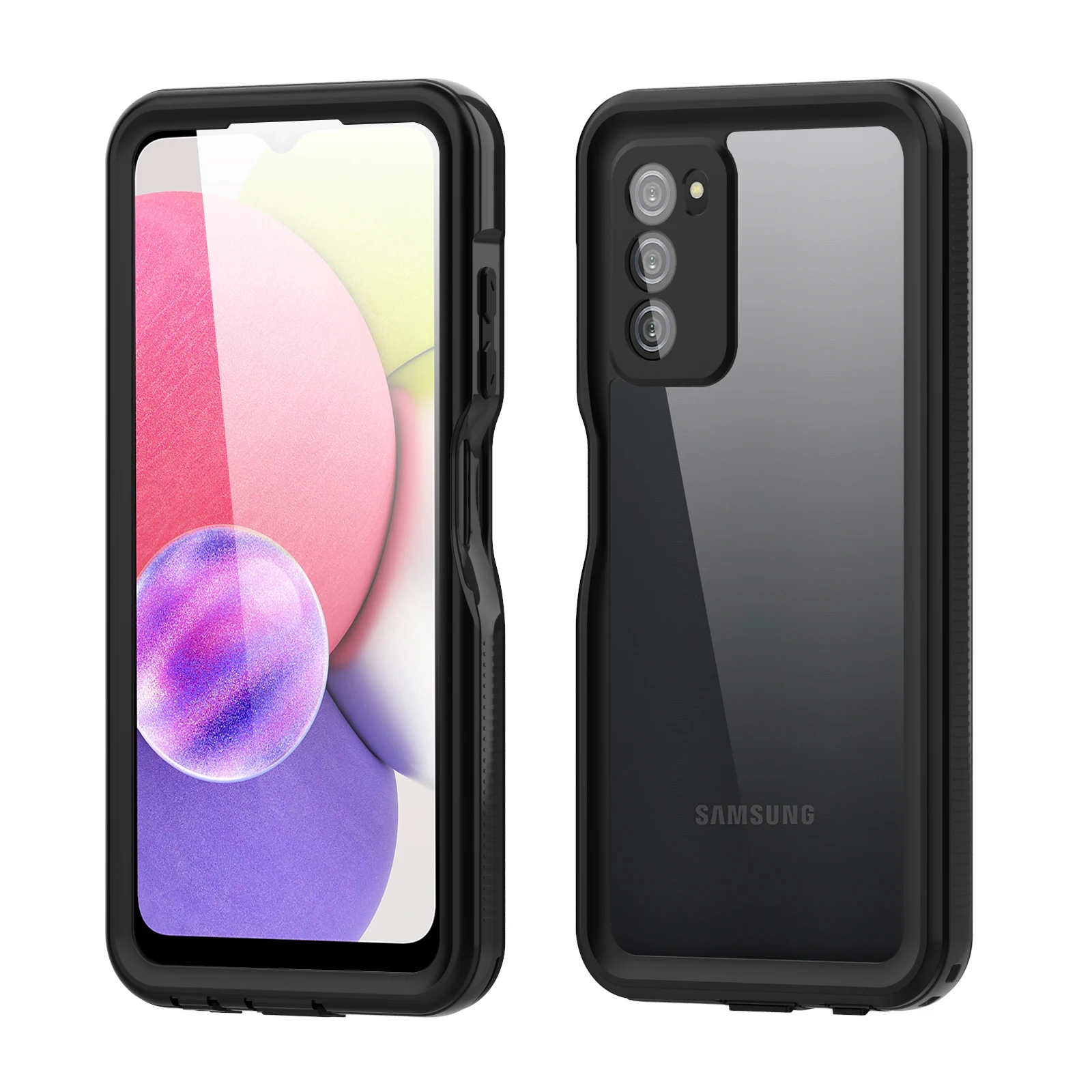 Водонепроницаемый Чехол IP68 для Samsung Galaxy A03S мягкий прозрачный Пыленепроницаемый