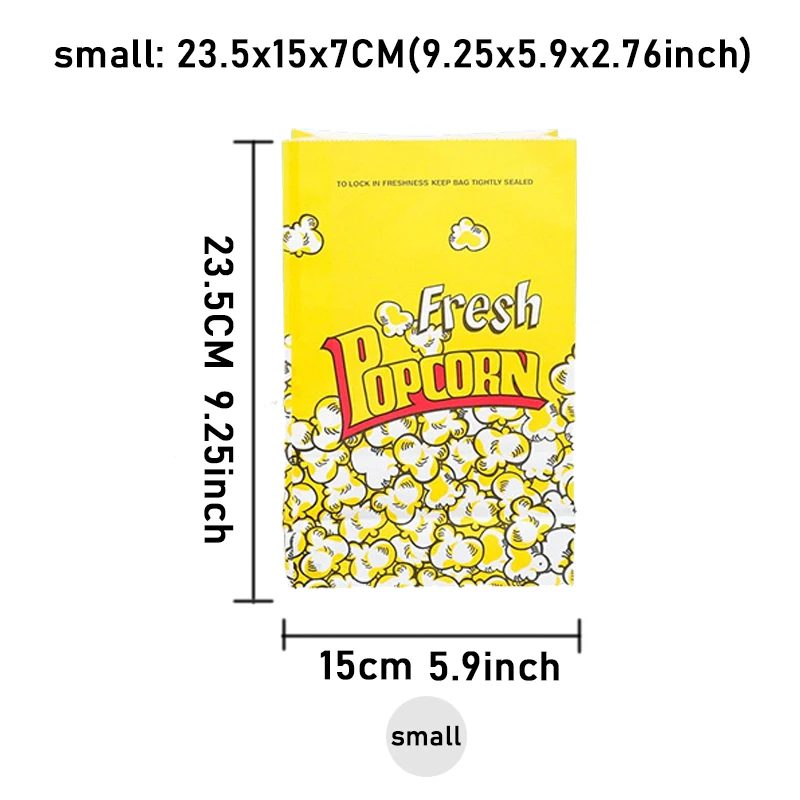 

Бумажные пакеты для попкорна из крафт-бумаги