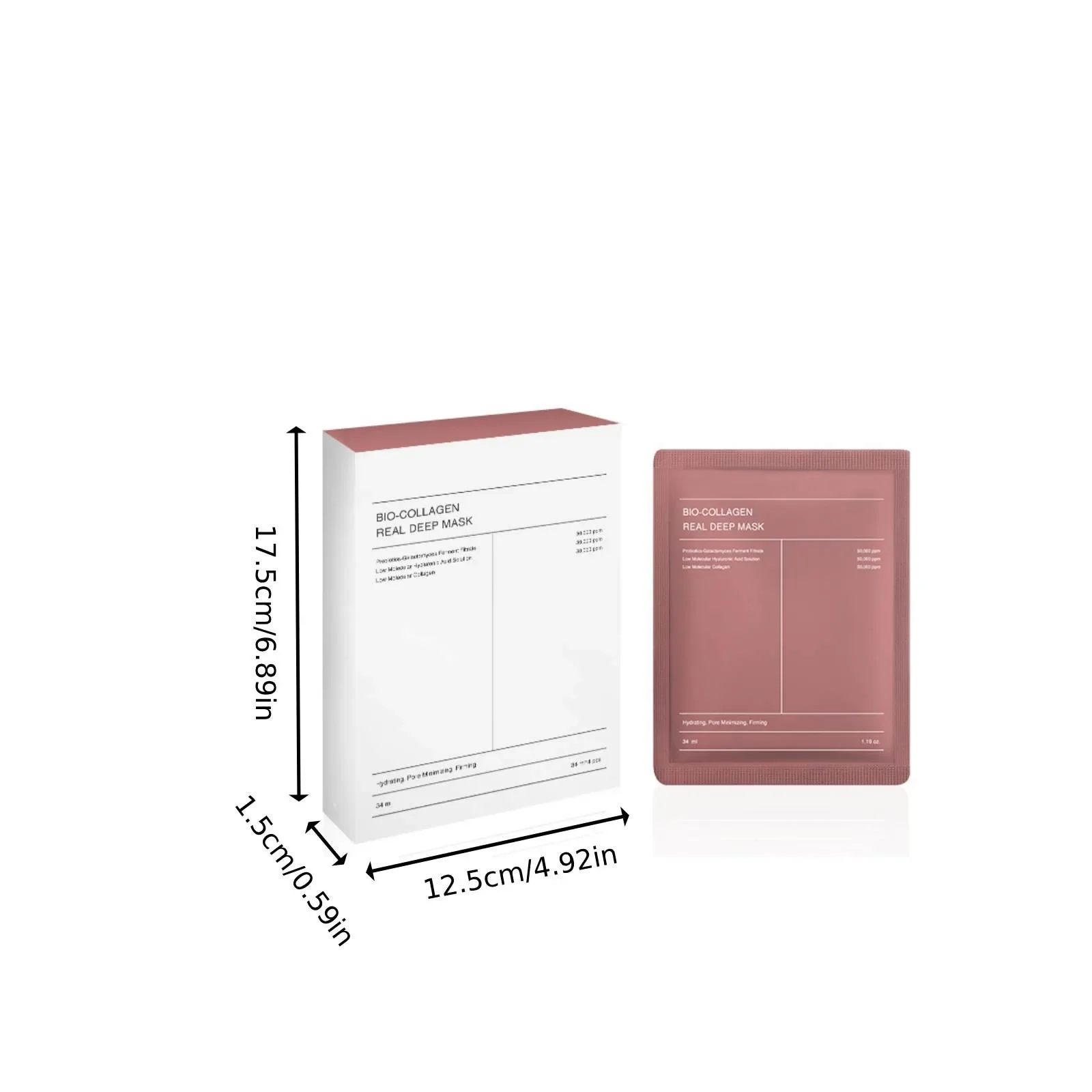 Корейская Успокаивающая биоколлагеновая настоящая глубокая маска питательная