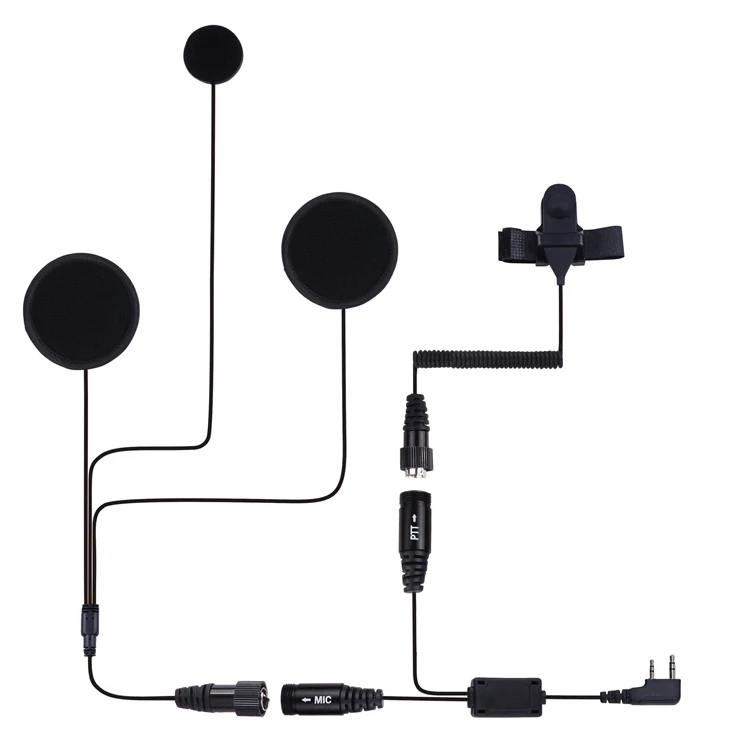 

Гарнитура для мотоциклетного шлема 2Pin Finger PTT Dual Speaker Walkie Talkie