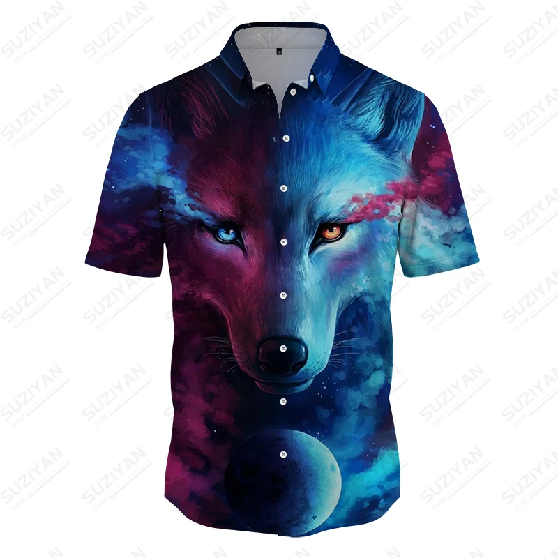 

Summer men's T-shirt fluorescent animal 3d printing T-shirt casual fashion short-sleeved T-shirt sports fitness men's T-shirt