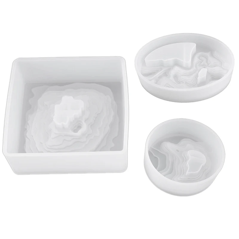 

Transparent Silicone Mold Dried Flower Resin Decoration Craft DIY Island Terrace Mold Jewelry Epoxy Resin Mold