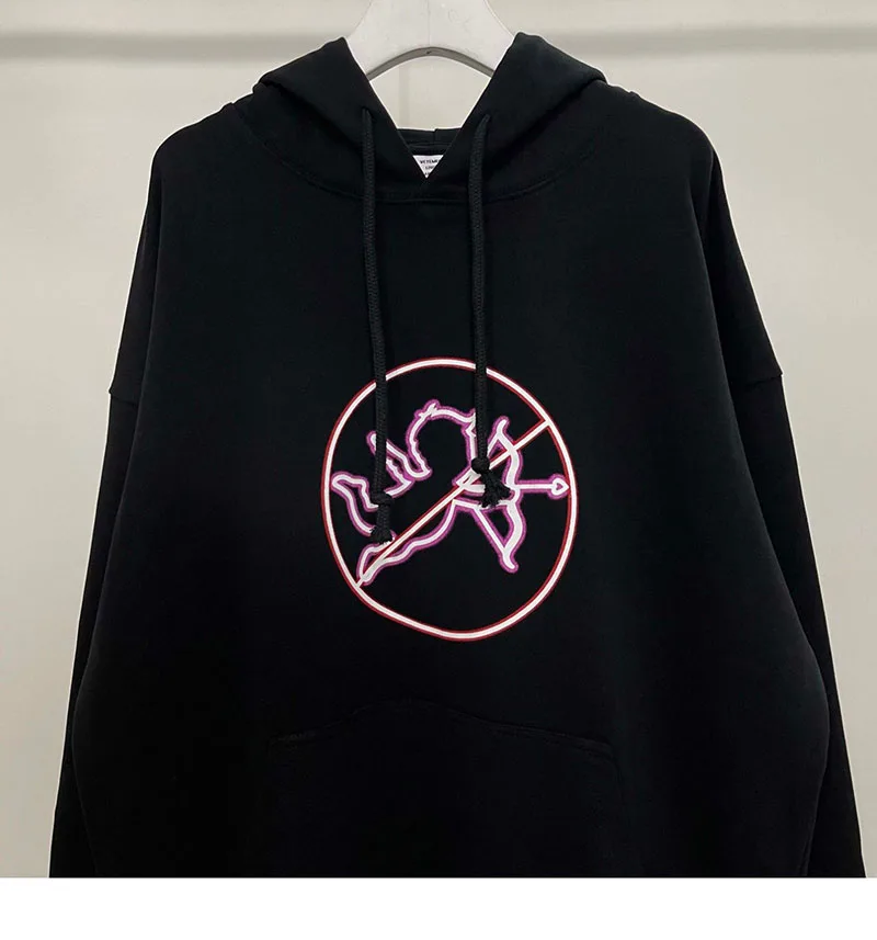 

Oversized VETEMENTS Hoodie Angel Pikachu Love Print Men Women 1:1 High Quality Casual Cotton VTM Sweatshirt