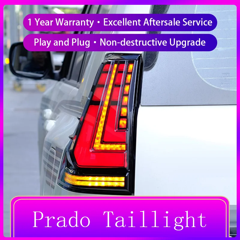 Автомобильная фара для Toyota Prado 2010-2021 LC150 пара задних фонарей Модифицированная