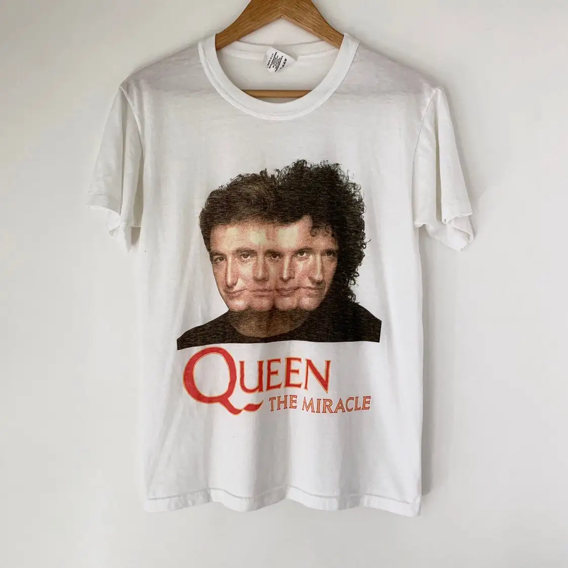 1989 Queen The Miracle Vintage Tour Band Rock футболка 80-х 1980 с Freddie Mercury