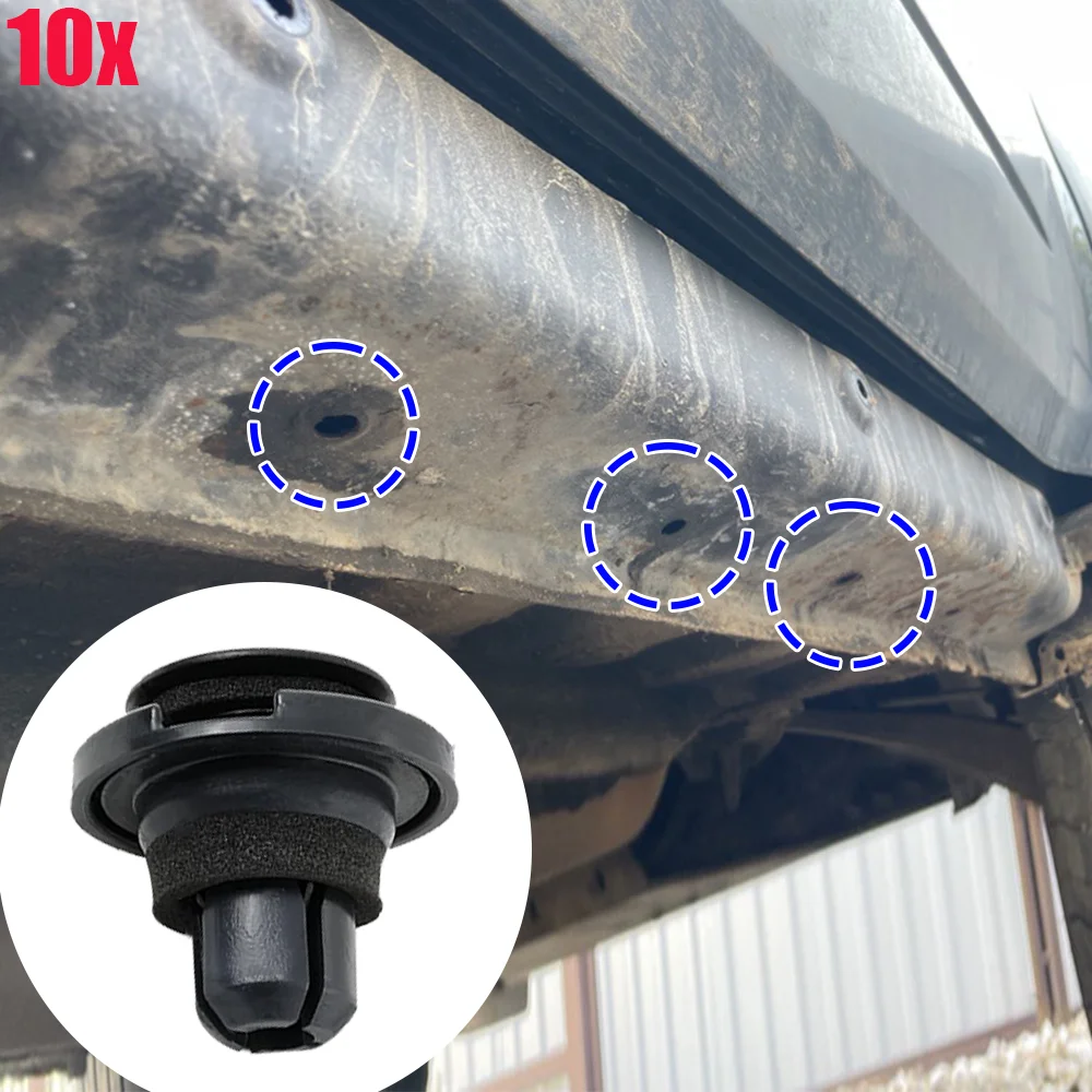 

10 шт. новые для Subaru Forester SH 2008-2012 909140055 Автомобильная пластиковая черная боковая юбка, защитная панель, нижняя пряжка, зажимы