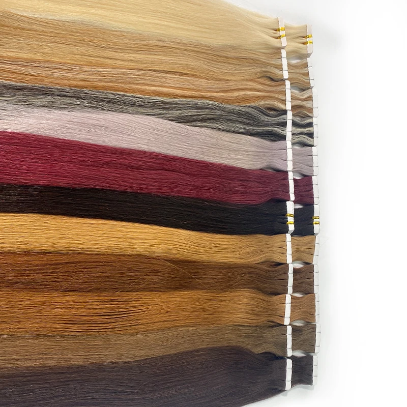 Лента для наращивания волос Remy 100% натуральные человеческие волосы женщин