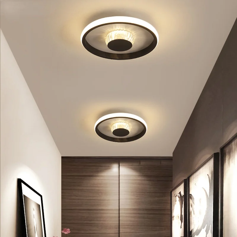 

Современный светодиодный потолочный светильник, лампа в коридор для дома, входа, гостиной, Хрустальный акриловый декоративный светильник, ...