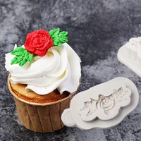 silicone resin mold flowers shape baking decoration tools for diy cake chocolate dessert candy fondant moulds kitchenware