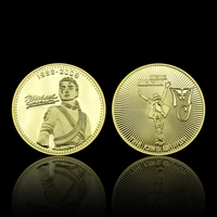 king of pop super star michael jackson gold plated coin american musician great dancer mj commemorative metal coin collectibles