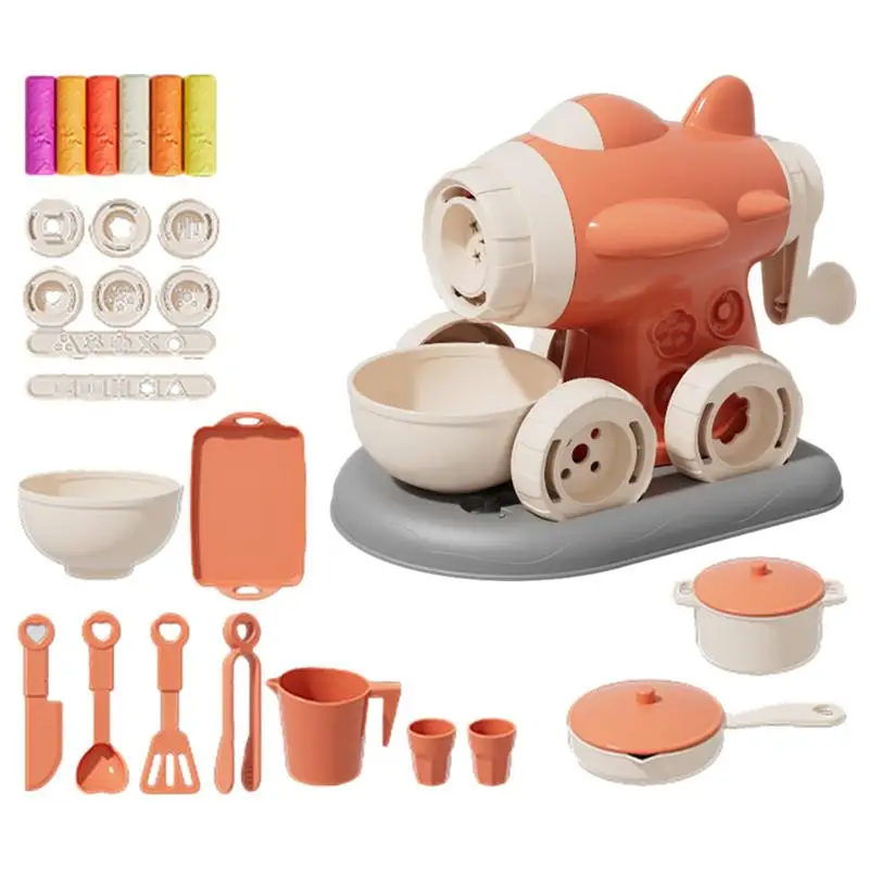 

Play Clay Sets Creations Color Dough Toys Noodle Maker Machine Kitchen Play Toys And Dough Accessories Sets For Kids Age 3 4 5 6