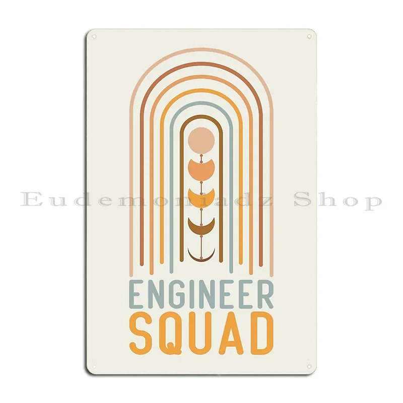 Инженер-Отряд металлическая табличка постер ржавый классический настенный