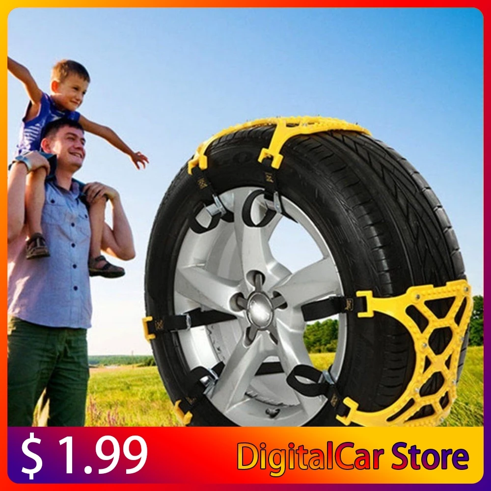 

2018 двойная Пряжка, регулируемая противоскользящая цепь для автомобильных снежных шин, утолщенная цепь для колес из говяжьих сухожилий для ...